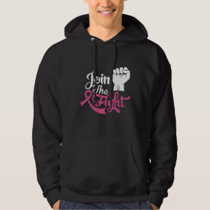 Maak deel uit van het bewustzijn van borstkanker i hoodie