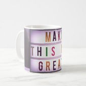 Maak deze dag geweldig koffiemok (Voorkant links)