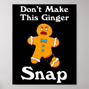 Maak deze gemene roer geen cadeautje met kerstmis poster