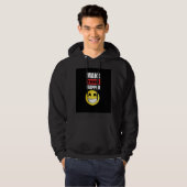 Maak Dingen Gebeuren Zwarte Hoodie (Voorkant volledig)