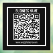 Maak direct een moderne QR-code Raamsticker (Vel 3)