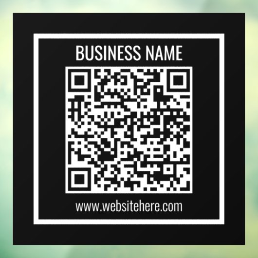 Maak direct een moderne QR-code Raamsticker (Vel 3)