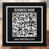 Maak direct een moderne QR-code Raamsticker (Vel 2)