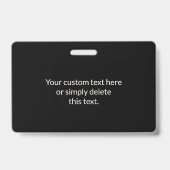 Maak direct een QR-code | Bewerkbare Off White Badge (Achterkant)
