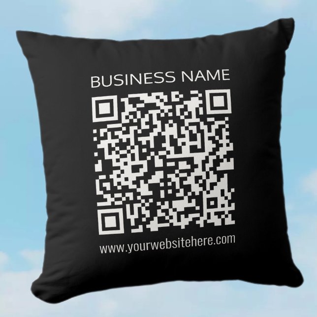 Maak direct een QR-code met de URL van uw website Kussen (Creator heeft geüpload)