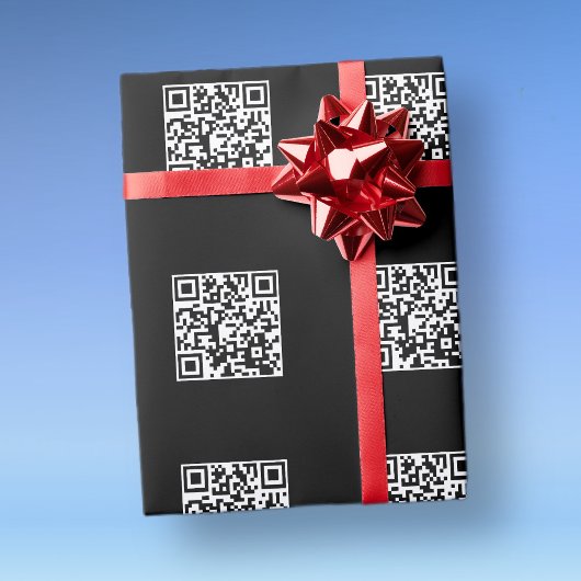 Maak direct een QR Code met het Verbonden Patroon Cadeaupapier