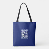 Maak direct een QR code | Modern eenvoudig ontwerp Draagtas (Achterkant)