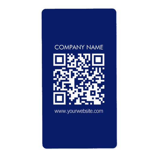 Maak direct een QR code | Modern eenvoudig ontwerp Etiket (Voorkant)