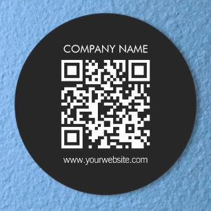 Maak direct een QR-code Moderne, eenvoudige opmaak Ronde Sticker