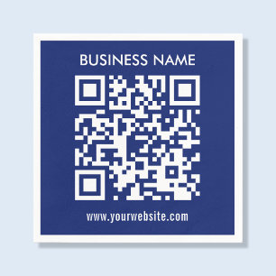 Maak direct een QR-code Moderne, eenvoudige opmaak Servet