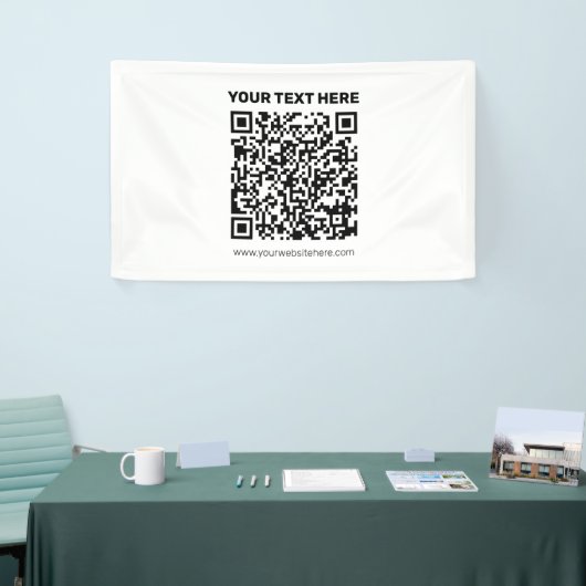 Maak direct een QR-code voor elk websiteadres Spandoek (Beurs)