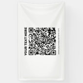 Maak direct een QR-code voor elk websiteadres Spandoek (Verticaal)