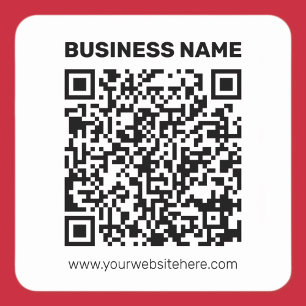 Maak direct een QR-code voor elk websiteadres Vierkante Sticker