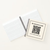 Maak direct een scanbare QR-code voor Bedrijven Notitieboek (Binnen)