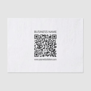 Maak direct een zakelijke QR-code met bewerkbare t Tissuepapier
