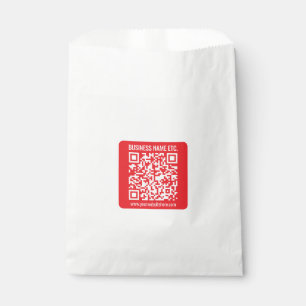 Maak direct je eigen QR-code   Bewerkbare rood Bedankzakje