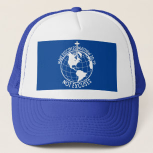 Maak discipelen geen excuses voor Christelijke gel Trucker Pet