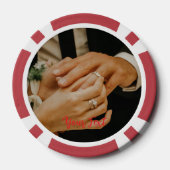 Maak een aangepast fotothuis Toernooi Spelletjesav Poker Chips (Achterkant)