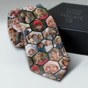Maak een aangepaste fotocollage met 12 foto's stropdas