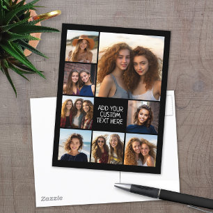 Maak een aangepaste fotocollage met 8 foto's briefkaart