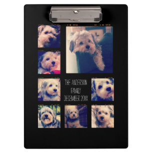 Maak een aangepaste fotocollage met 8 foto's klembord