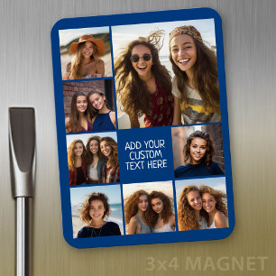 Maak een aangepaste fotocollage met 8 foto's magneet