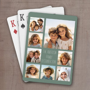 Maak een aangepaste fotocollage met 8 foto's pokerkaarten