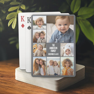Maak een aangepaste fotocollage met 8 foto's pokerkaarten