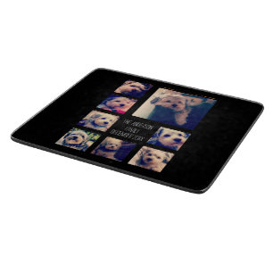 Maak een aangepaste fotocollage met 8 foto's snijplank