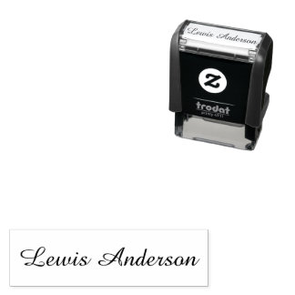 Maak een aangepaste, gepersonaliseerde, elegante h zelfinktende stempel