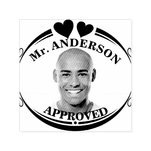 Maak een aangepaste grappige gezicht leraar goedke zelfinktende stempel (Design)