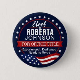 Maak een Aangepaste Verkiezing Politieke Knop Ronde Button 5,7 Cm
