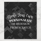 Maak een aangepaste wijn etiket (Enkel label)