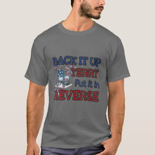 Maak een back-up van de Terry American Flag 4 juli T-shirt
