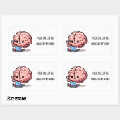 Maak een beslissing rechthoekige sticker (Vel)