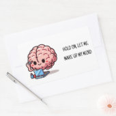 Maak een beslissing rechthoekige sticker (Envelop)