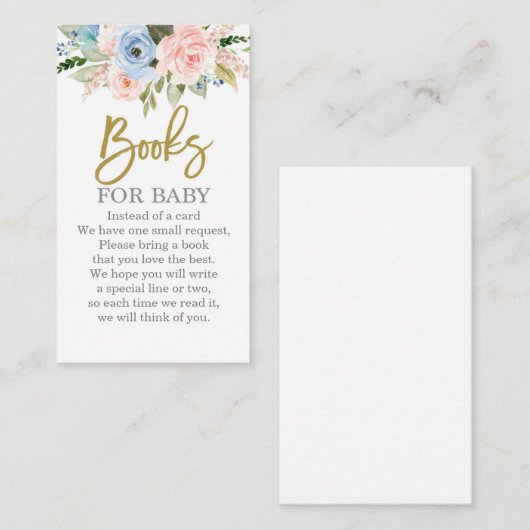 Maak een boek-gender openbaring informatiekaartje (Voorkant / Achterkant)