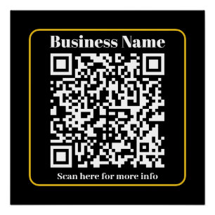 Maak een direct scanbare bedrijfs QR-code Perfect Poster