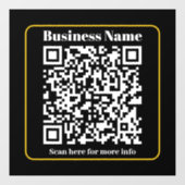 Maak een direct scanbare bedrijfs QR-code Raamsticker (Vel)
