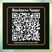 Maak een direct scanbare bedrijfs QR-code Raamsticker (Vel 3)