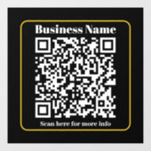 Maak een direct scanbare zakelijke QR-code Raamsticker (Vel)