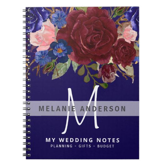 Maak een eigen bruiloft Planner Journal Keepslag F Notitieboek (Voorkant)