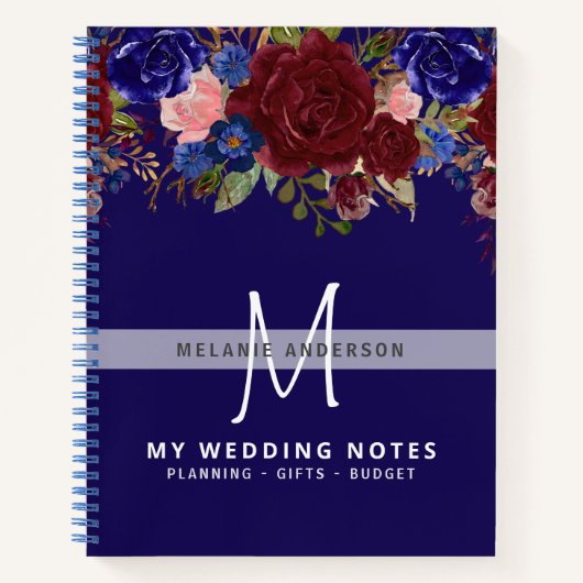 Maak een eigen bruiloft Planner Journal Keepslag F Notitieboek (Voorkant)