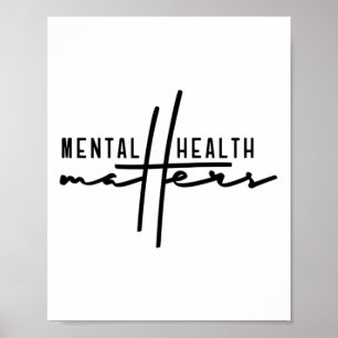 Maak een einde aan het stigma mentale problemen poster