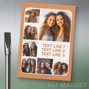 Maak een fotocollage met 7 foto's - magneet