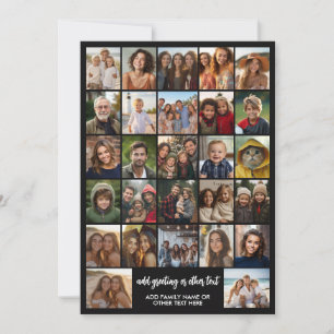 Maak een funky fotocollage met 27 foto's feestdagenkaart