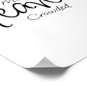 MAAK EEN GEKROWDE minimalistisch Poster (Hoek)
