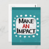 Maak een impact Briefkaart (Voorkant / Achterkant)