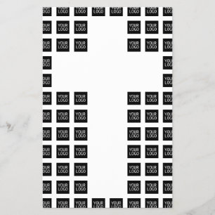 Maak een kruispatroon met elk logo of elke afbeeld flyer