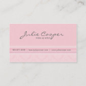 Maak een kunstmatig Visitekaartje Roze lippen Dama (Achterkant)